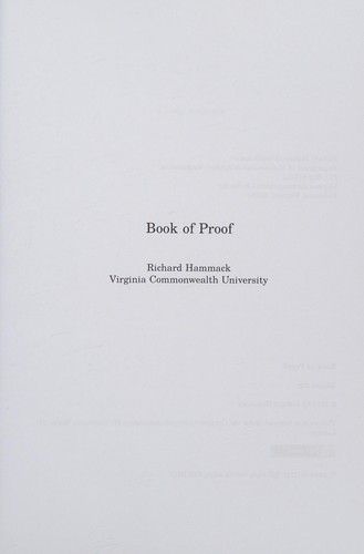 Cover of Book of Proof
