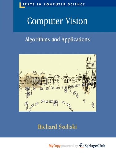 Cover of Computer Vision: Algorithms and Applications