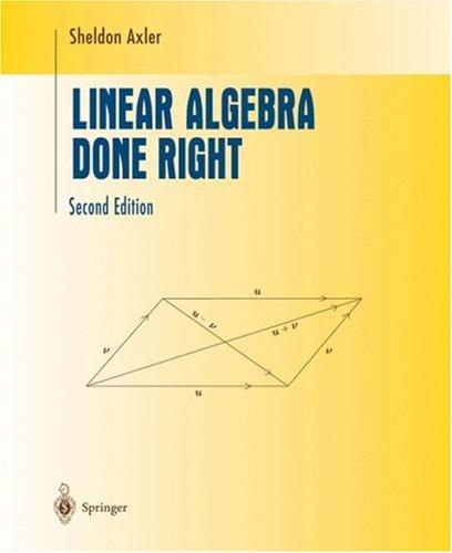 Cover of Linear Algebra Done Right